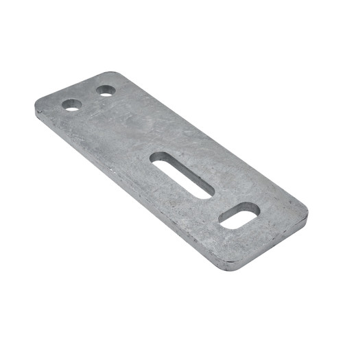 Body mounting plate 200mm silver