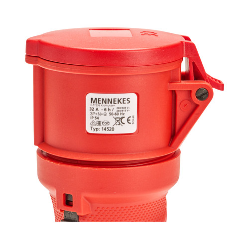 Receptacle 5 pin 32AMP 415 volt/3 phase EEC