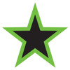 Chartreuse Star Stickers