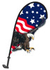 3D Clip on Paddle Flag - US FLAG with EAGLE - Qty. 1