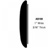 All Brite Molding; 14' Roll - 1” Wide, 3/16” Thick / AB10014-S