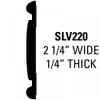 Classic Chevrolet Silverado Factory Match Molding; 34' Roll - 2 1/4” Wide, 1/4” Thick / SLV22034-S