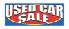 Banner - 12' x 4 1/2' - Used Car Sale - Qty. 1