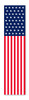 Flat Top Swooper Banner - PATRIOTIC US FLAG - Qty. 1