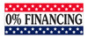 Windshield Banner - 0 % Financing - Qty. 1