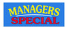 Windshield Banner - Managers Special - Qty. 1