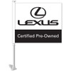 Manufacturer Clip-On Flag - Lexus Bl/W Certified Pre Owned - Qty. 1