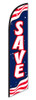 Swooper Banner - SAVE (Red, White & Blue) - Qty. 1