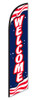 Swooper Banner - WELCOME (Red, White & Blue) - Qty. 1