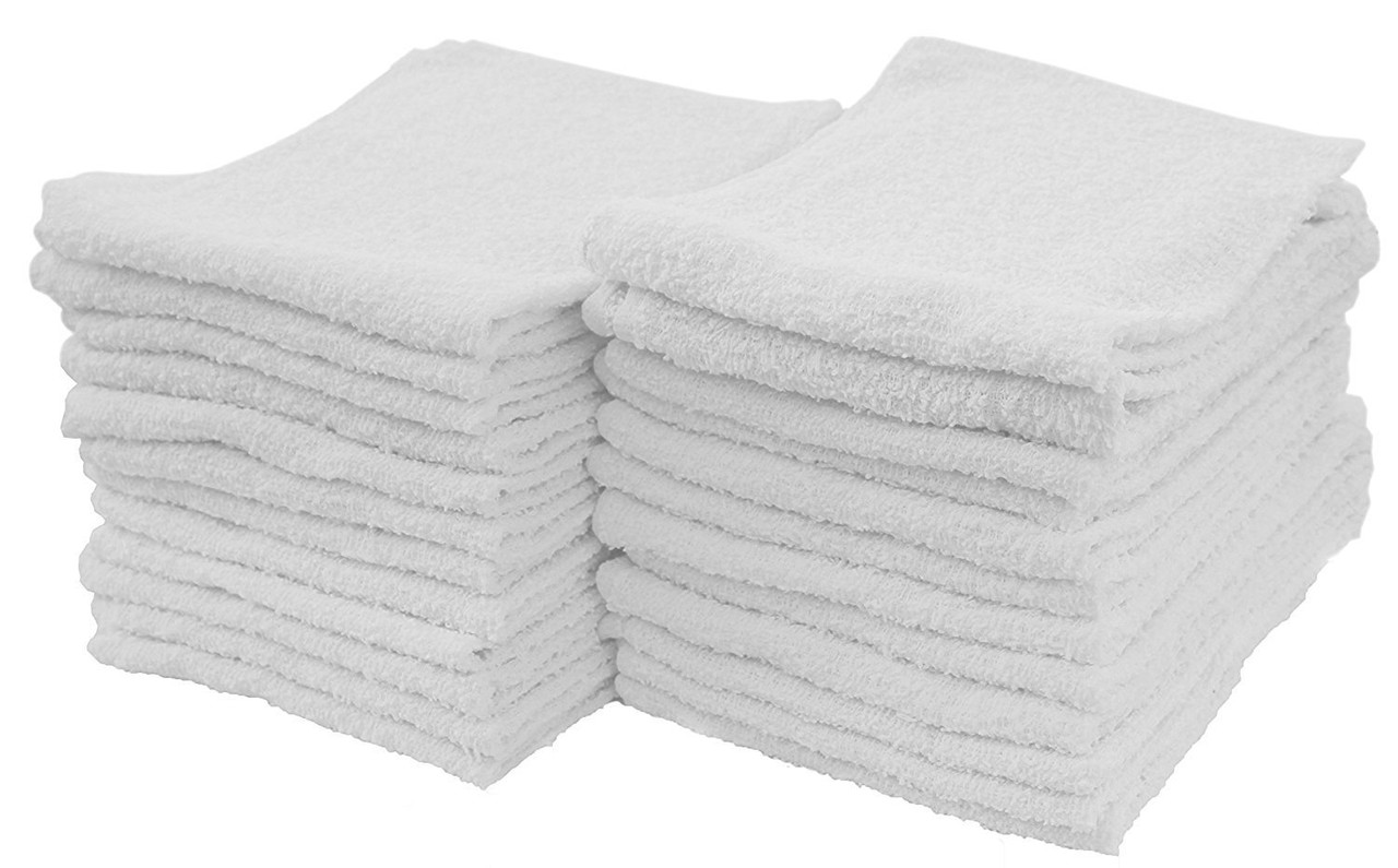 Reclaimed White Terry Towels - 10 lbs - Karn Automotive Products