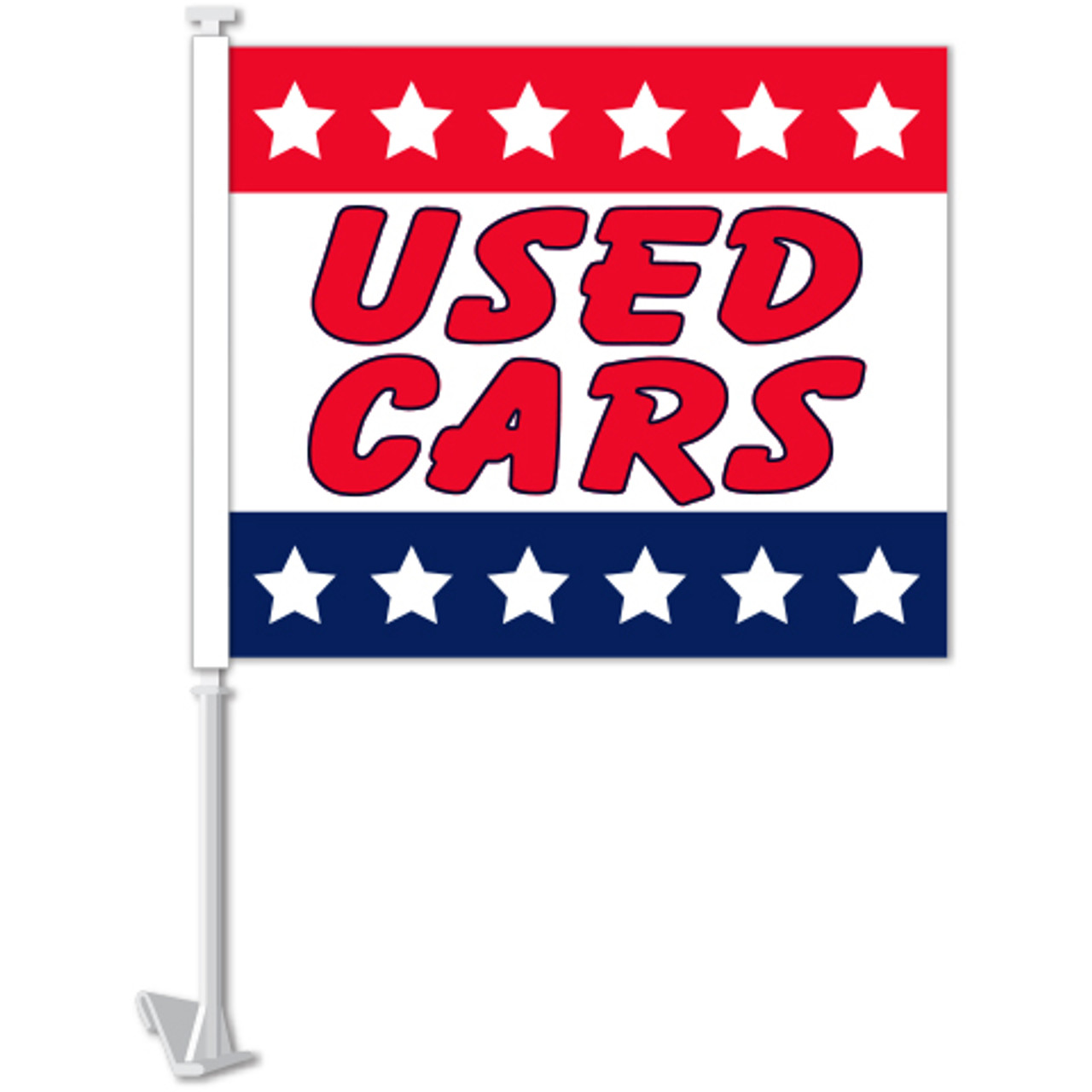 Standard Clip-On Flag - Patriotic Used Cars - Qty. 1