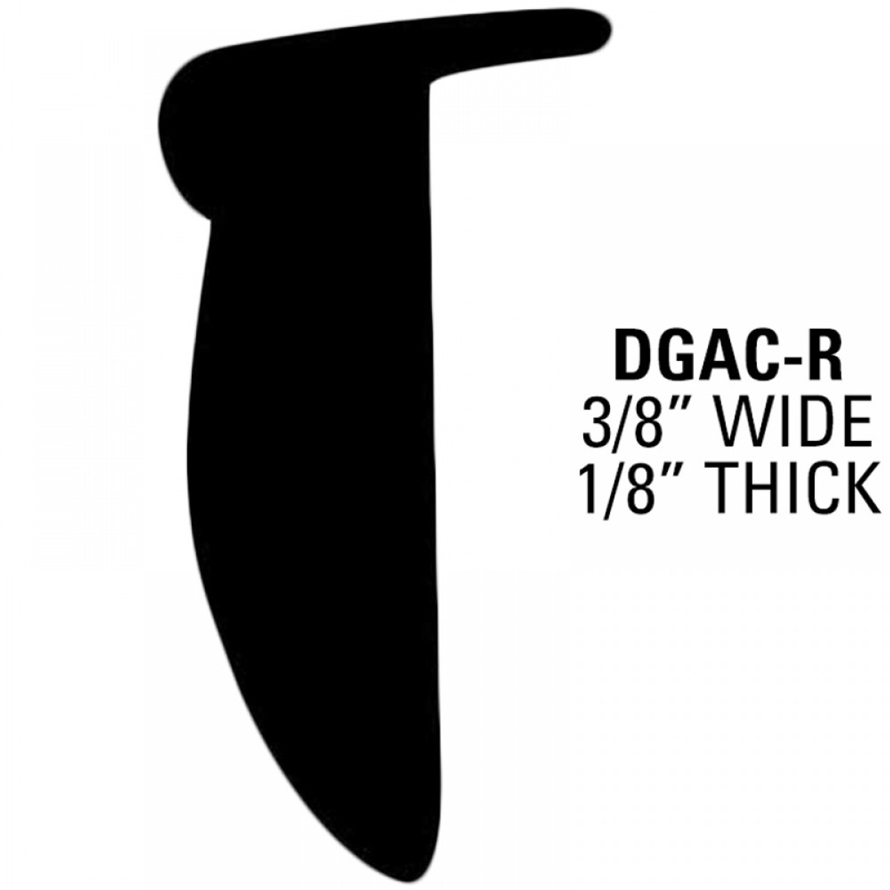 Door Edge Guard; 50' Roll 3/8” Wide, 1/8” Thick / DGA50CR Karn