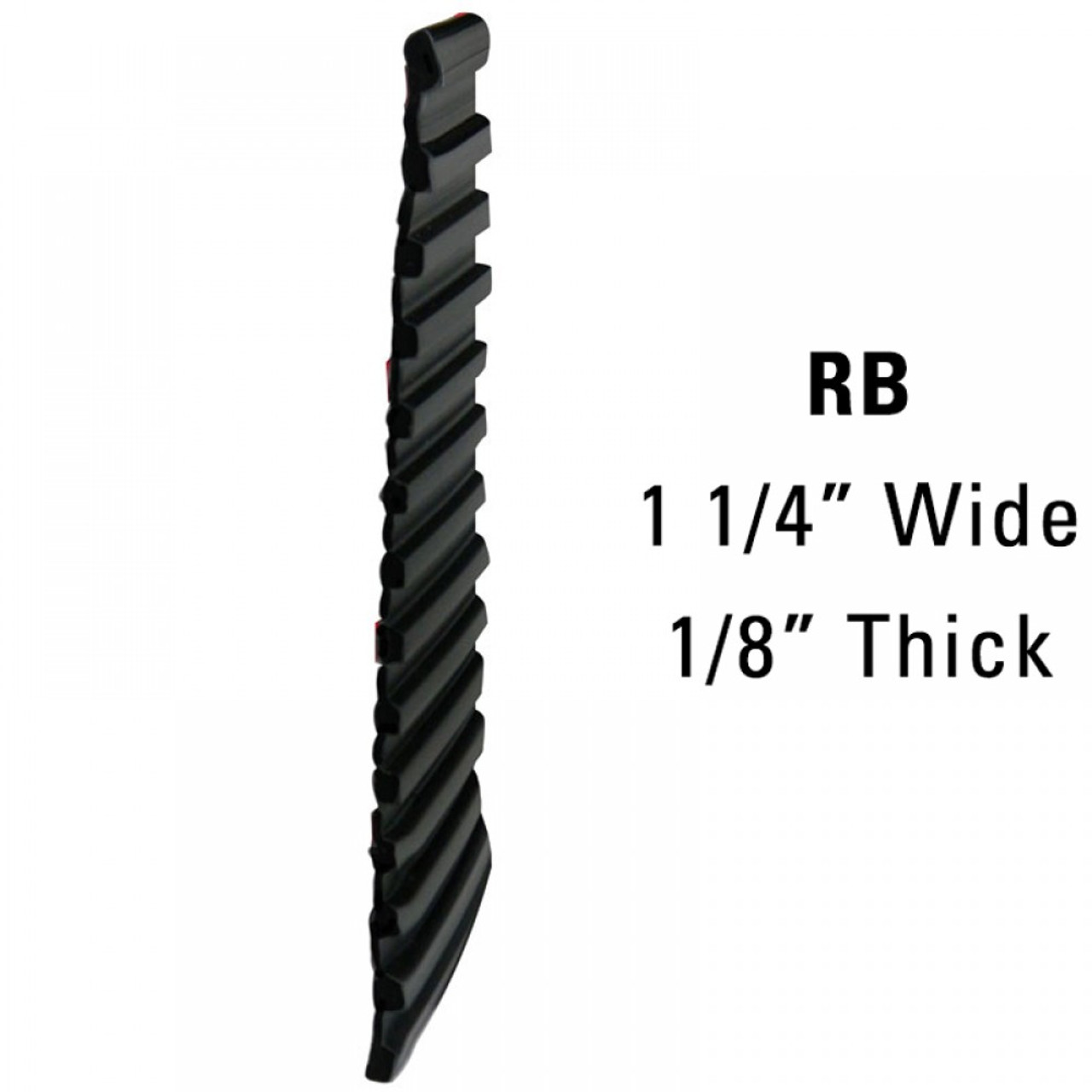 Running Board and Step Molding; 50' Roll - 1 1/4” Wide, 1/8” Thick / RB5002-R