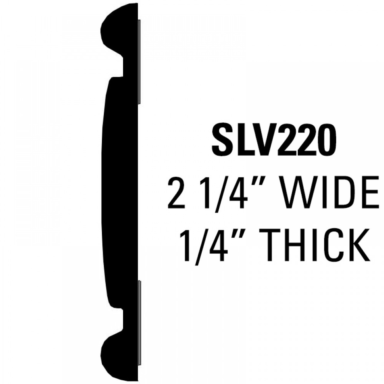 Classic Chevrolet Silverado Factory Match Molding; 34' Roll - 2 1/4” Wide, 1/4” Thick / SLV22034-S