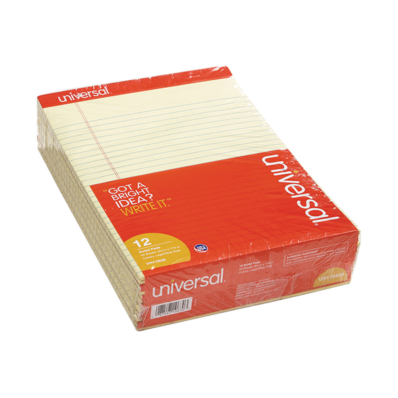 Note Pad 8-1/2" x11-3/4" -Qty. 50 Sheets per pad, 12 Pads Per Pack