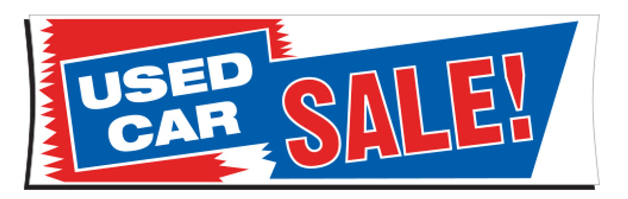 Banner - 3' X 10' - Used Car Sale! - Qty. 1