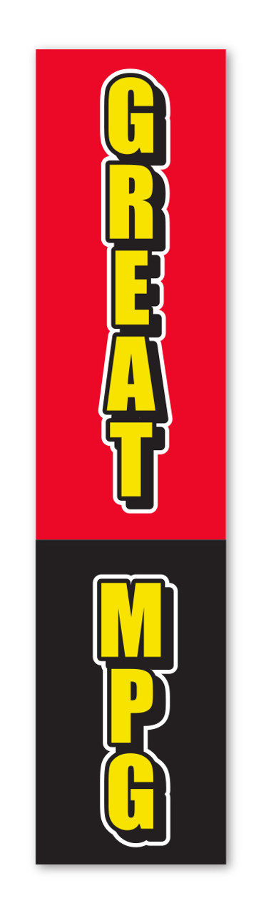 Flat Top Swooper Banner - GREAT MPG LRG- Qty. 1