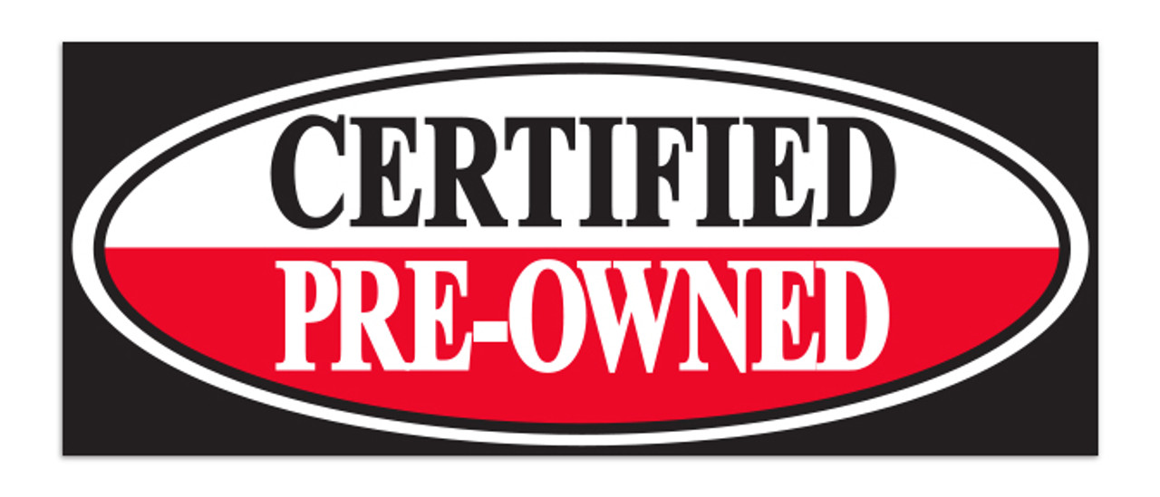 Windshield Banner - Certified Pre-Owned - Qty. 1