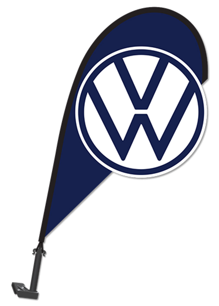 3D Clip on Paddle Flag - Volkswagen - Qty. 1