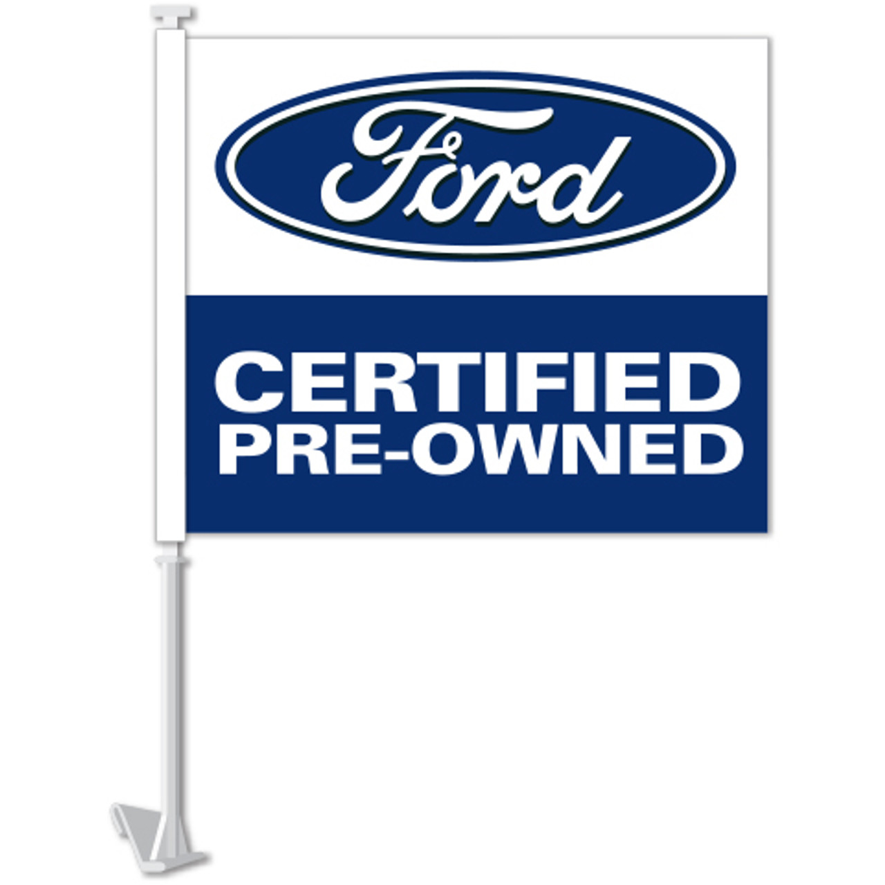 Manufacturer Clip-On Flag - Ford Certified Pre Owned - Qty. 1