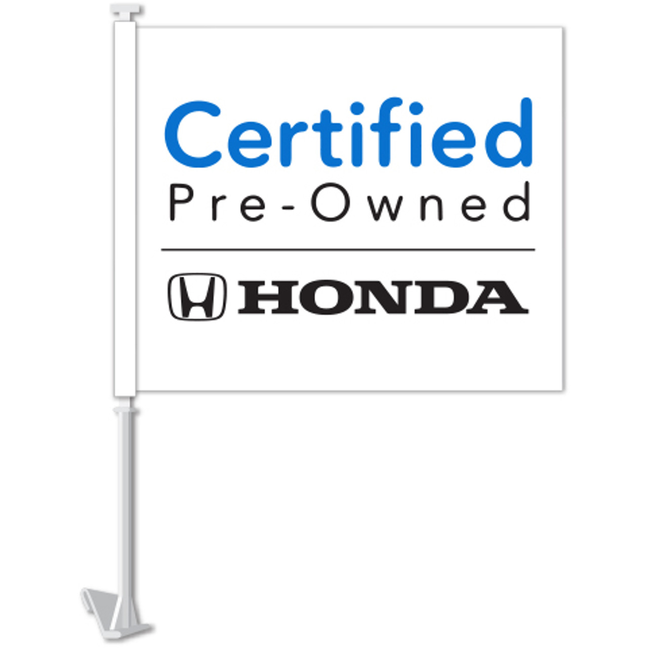 Manufacturer Clip-On Flag - Honda Certified Pre-Owned - Qty. 1