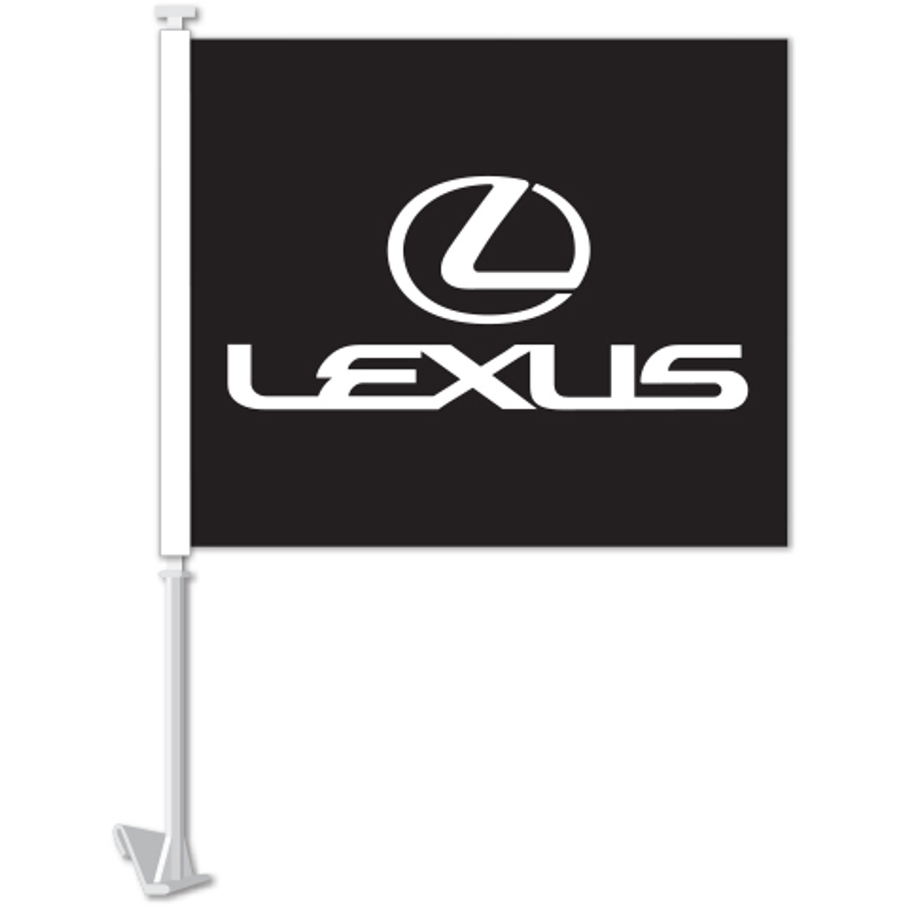 Manufacturer Clip-On Flag - Lexus Black - Qty. 1