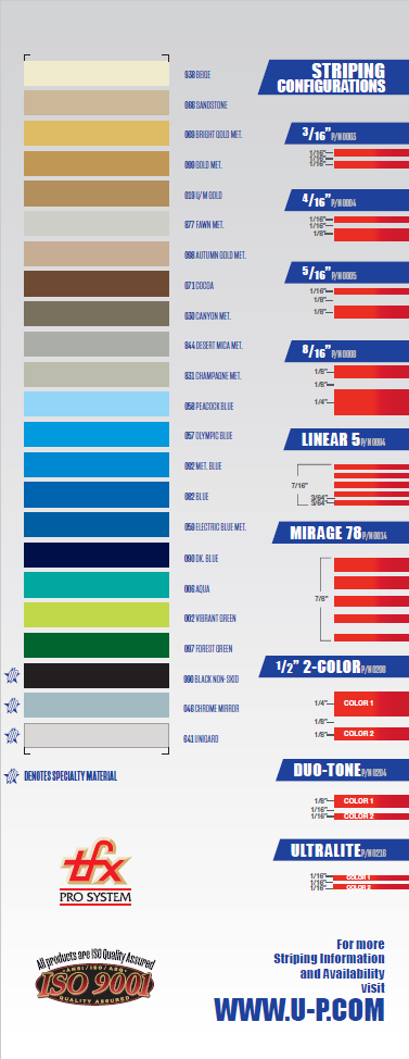 Solid Color Racing Stripe Solid 1/4