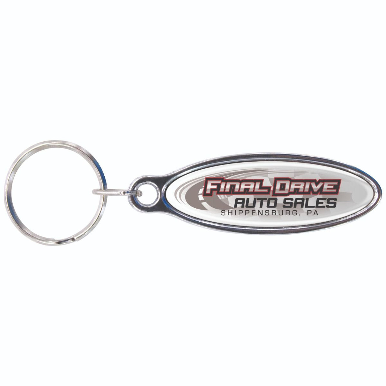 Domed Chrome Plated Key Tags