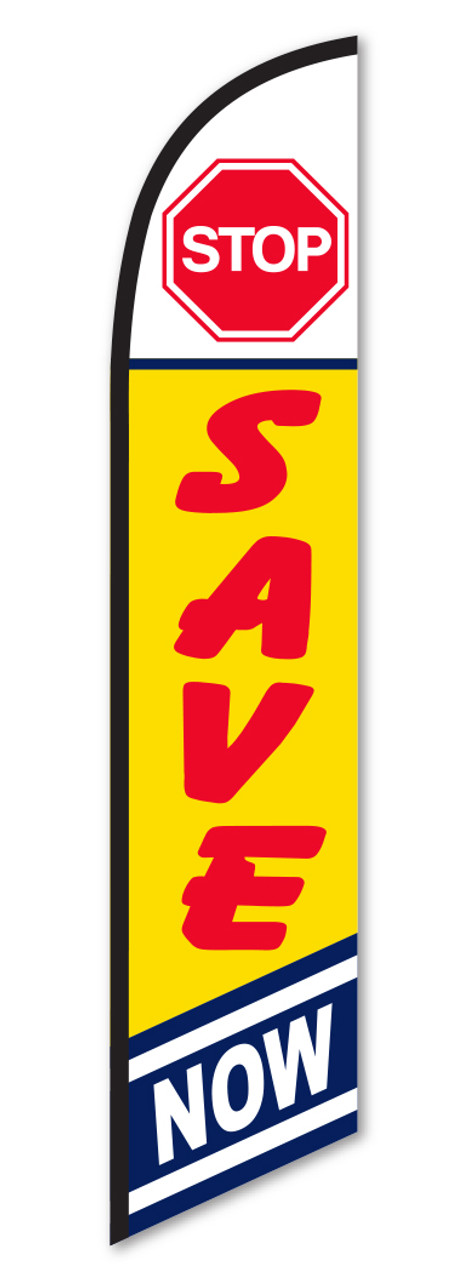 Swooper Banner - STOP SAVE NOW - Qty. 1