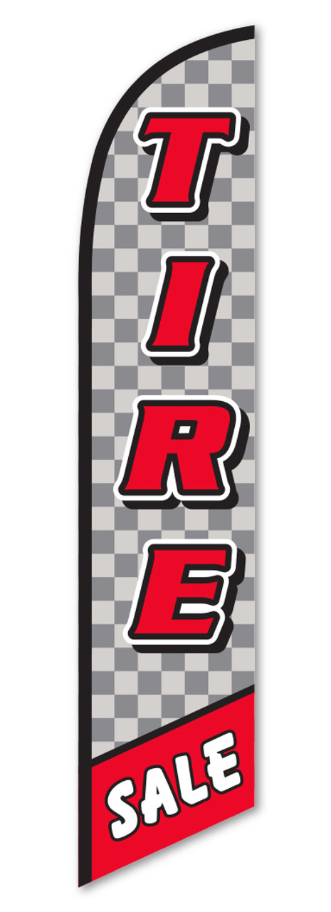 Swooper Banner - TIRE SALE (Checkered) - Qty. 1