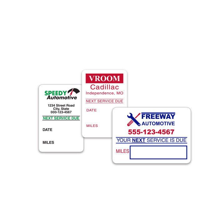 Custom Write-On Reminder Labels - Karn Automotive Products