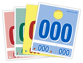 Colored Service Dispatch Tags