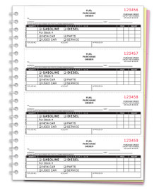 Fuel Purchase Order Book - NC-124-3-Fuel - 3 Part, 200 per Book - Qty. 1