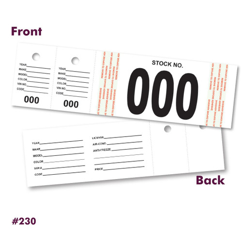 E-Z Find Tag - Unnumbered
