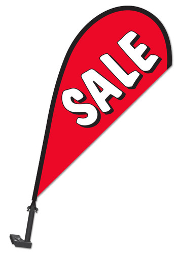 Clip on Paddle Flag - SALE RED - Qty. 1
