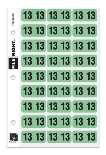 File Right Year Labels - Ringbook