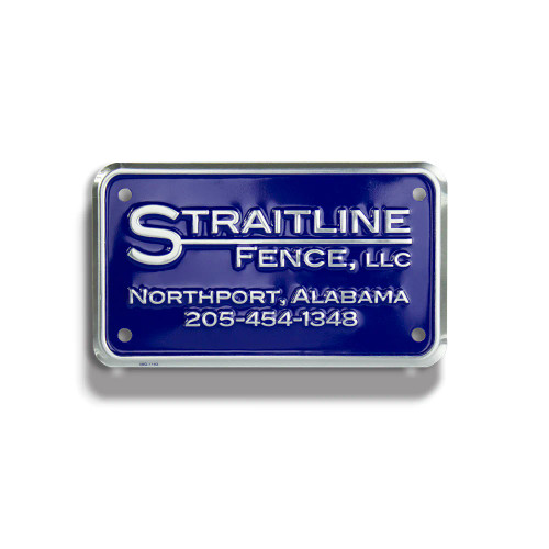 Embossed Aluminum Metal Motorcycle Plates