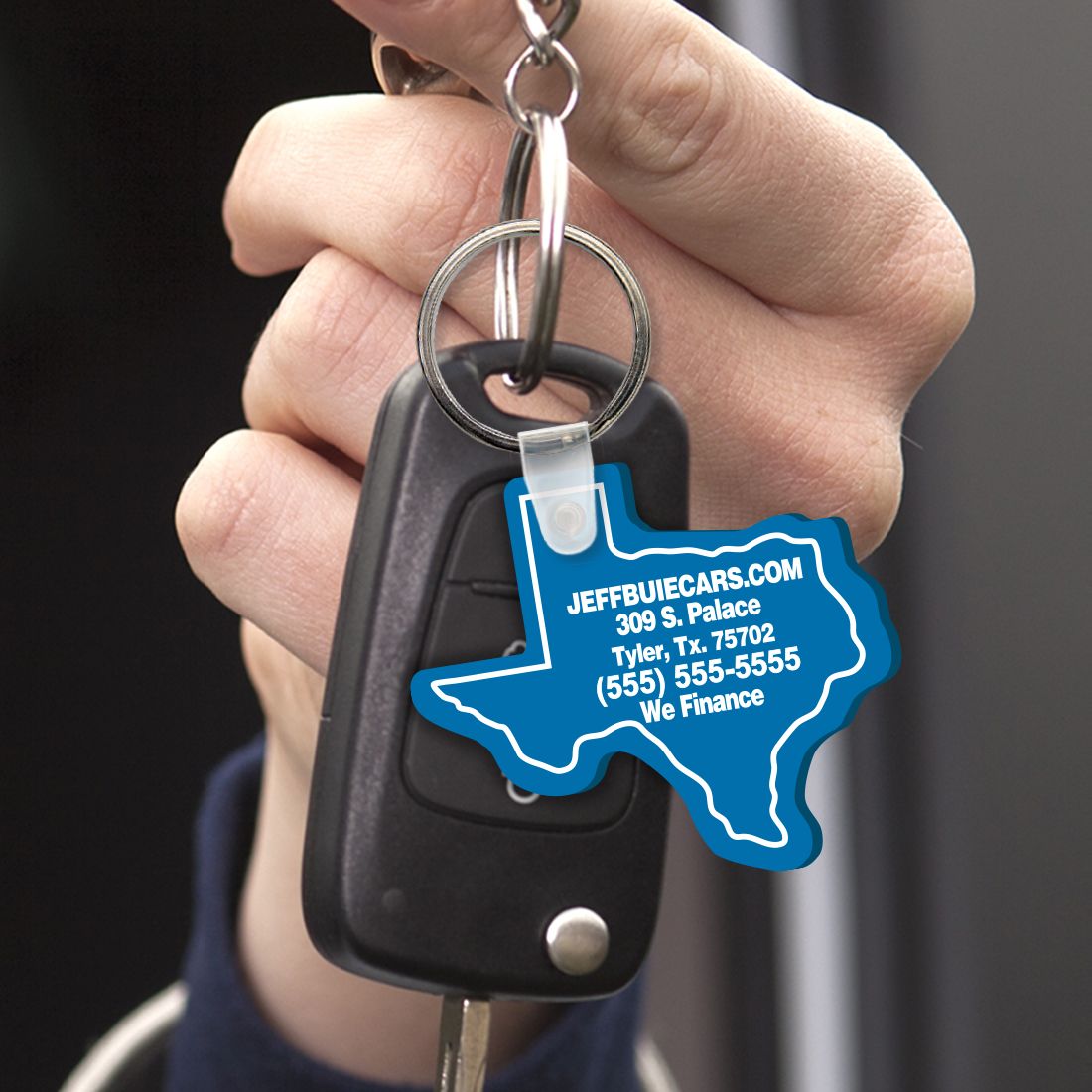 Custom Shape Soft Vinyl Key Tags - Karn Automotive Products