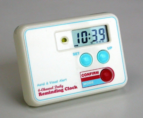 Reminding Clock Medication Pill Reminder alarm Mack n Me Mobility