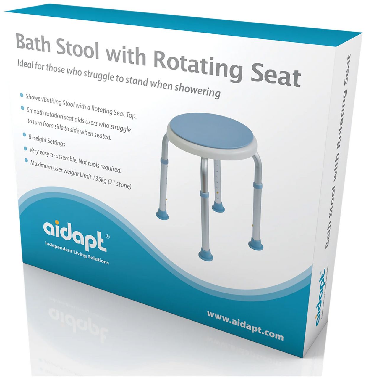 Shower Stool with Rotating Seat Mack n Me Mobility Solutions