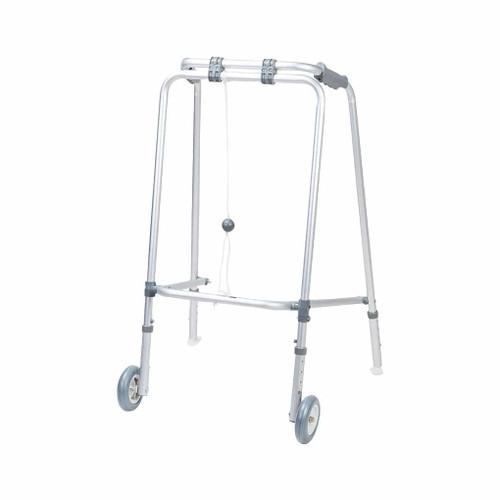 Walking Frame, Folding with Front Wheels and Rear Ski's