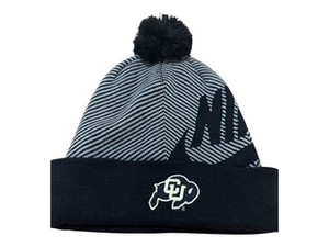 Striped Pom Beanie