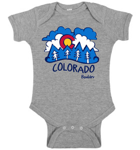 Co Flag Cloud Onesie