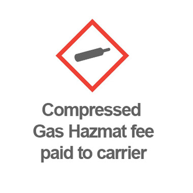 A one-time $60 hazardous material fee payable to the  carrier is required on any shipment containing compressed gas.