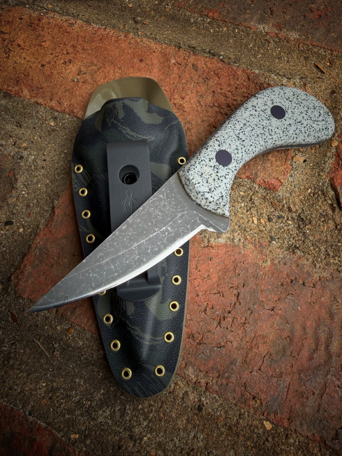 SCRAPITAR (WHITE GRANITE GRIPX/PURPLE G10/MCB RHODESIAN)