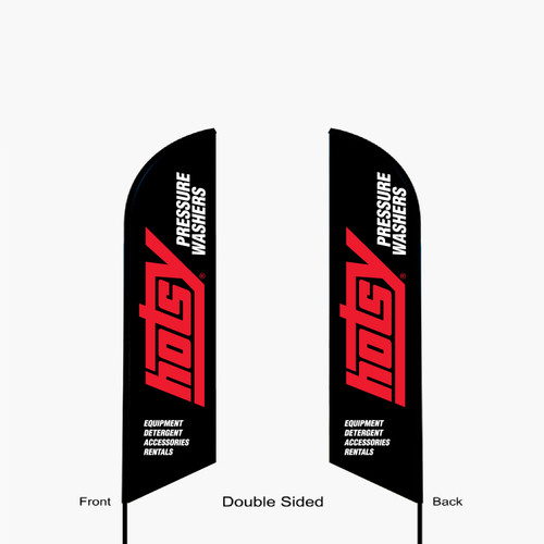 Doublesided- 9' Flag Banner