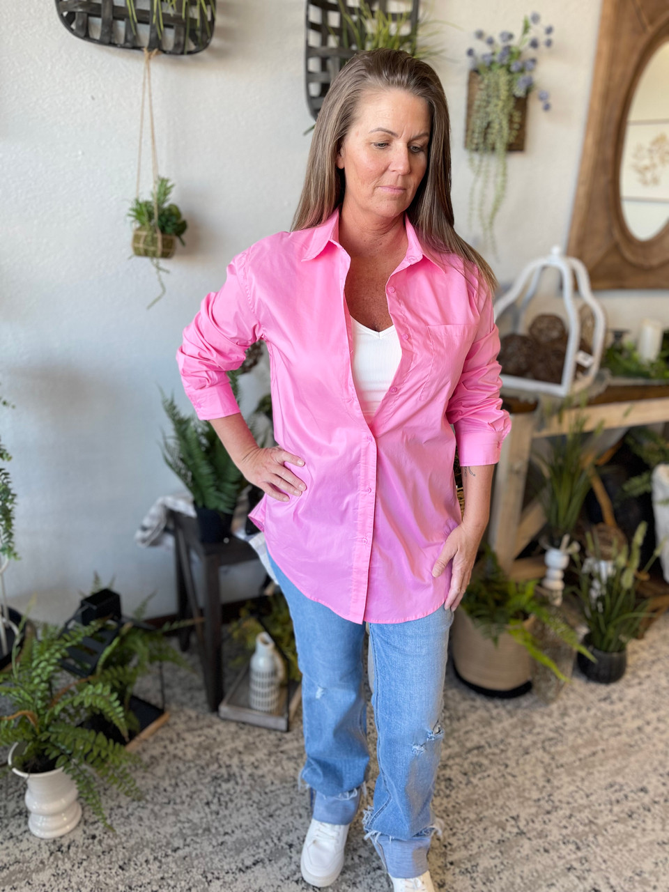 Major Button Down Shirt - Just For You Boutique and Decor