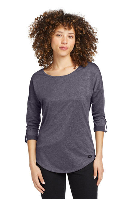 Ladies-SAM101 OGIO® Women's Gravitate Scoop 3/4-Sleeve Ladies-SAM101 OGIO® Women's Gravitate Scoop 3/4-Sleeve