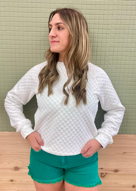 Sage Quilted Top Sage Quilted Top