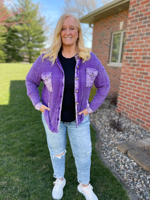 Violet Waffle Acid Shacket Violet Waffle Acid Shacket